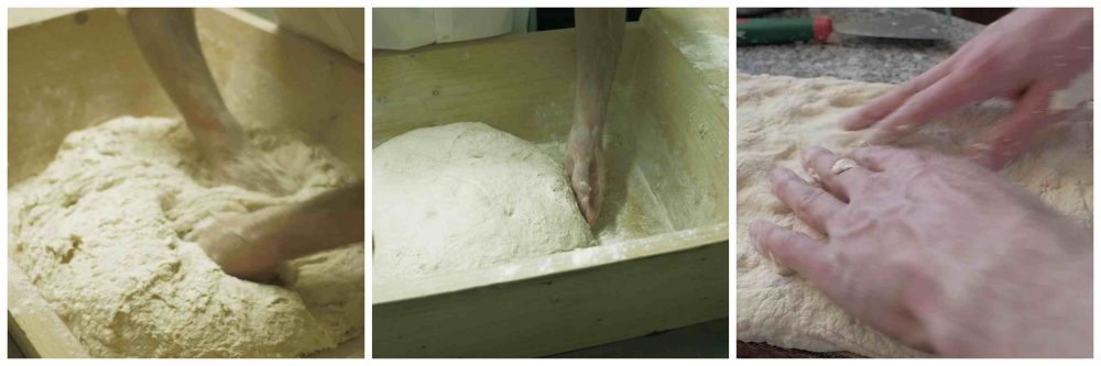 L’Ammaccata o Pizza Cilentana - preparazione