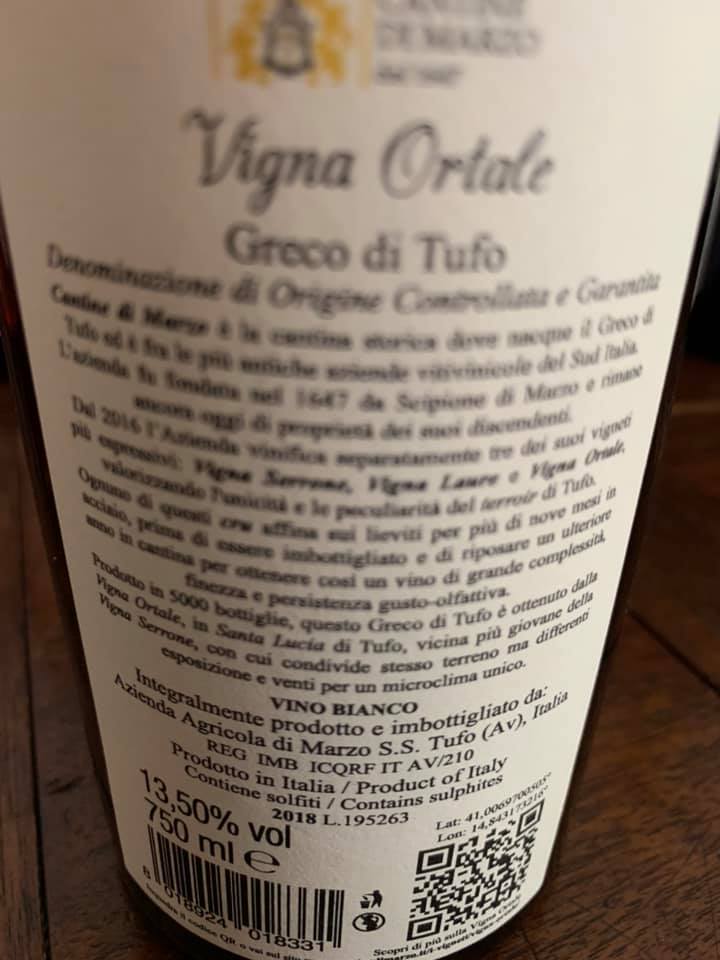 Vigna Ortale 2018 Di Marzo