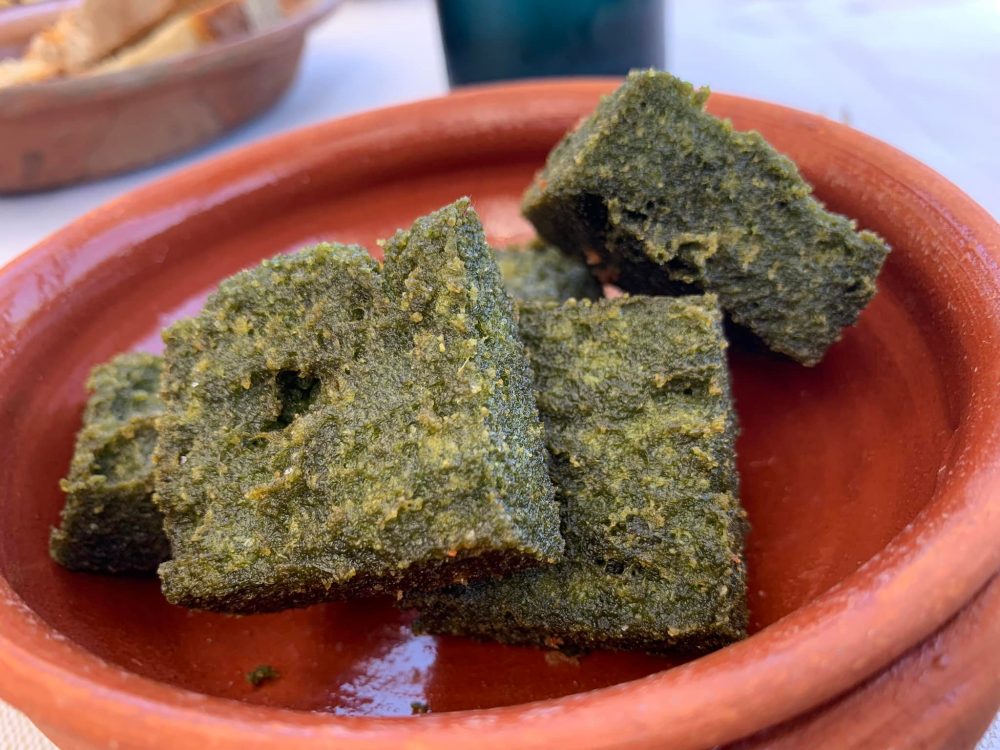 Villa Rosa a Montechiaro, polenta fritta con verdure