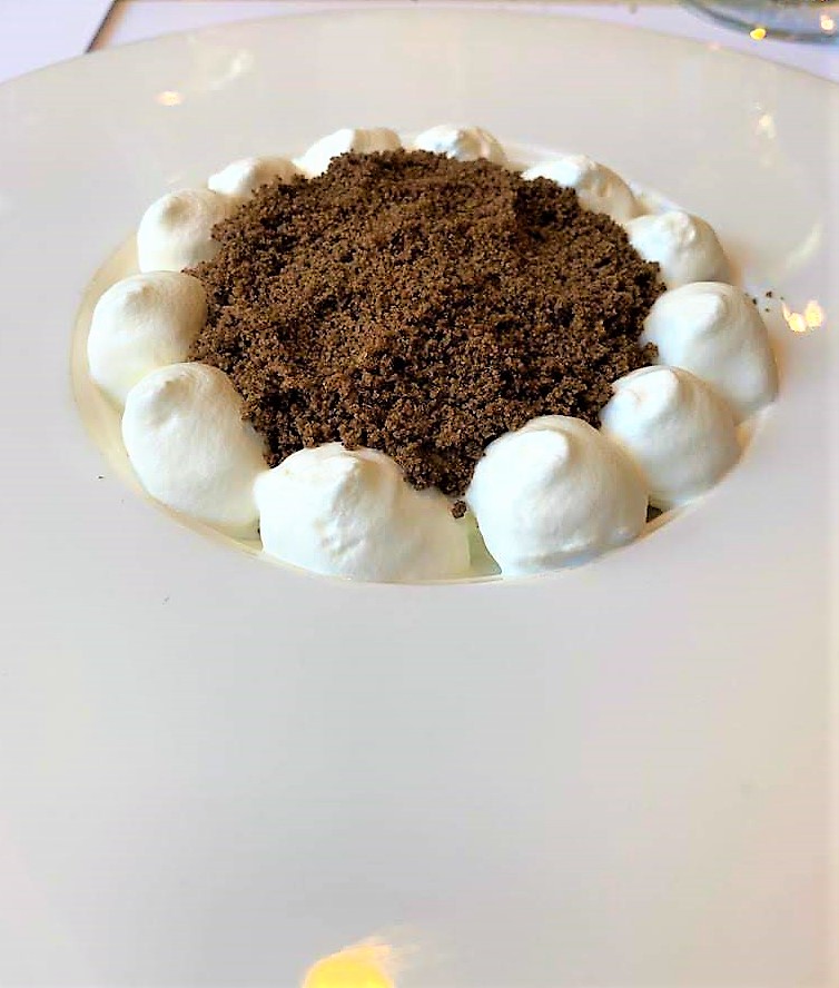 Spazio, Frutto della passione, caramello, liquirizia e aceto balsamico