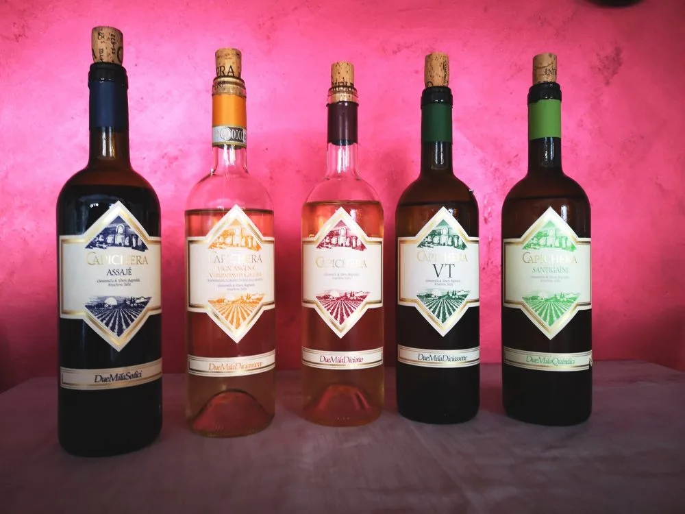 Capichera - batteria degustazione