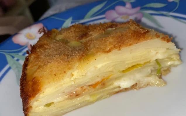 Cheese cake di patate e fiori di zucca