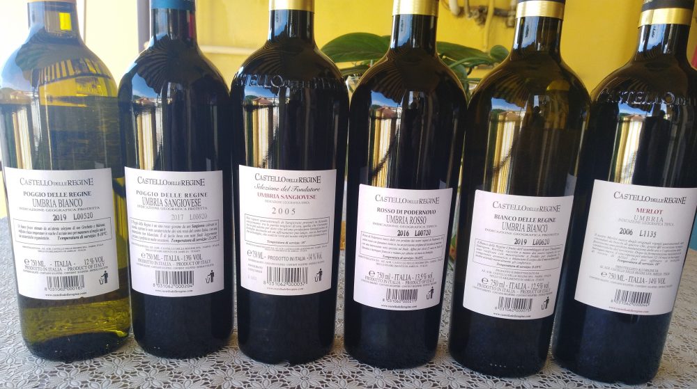 Controetichette vini Castello delle Regine