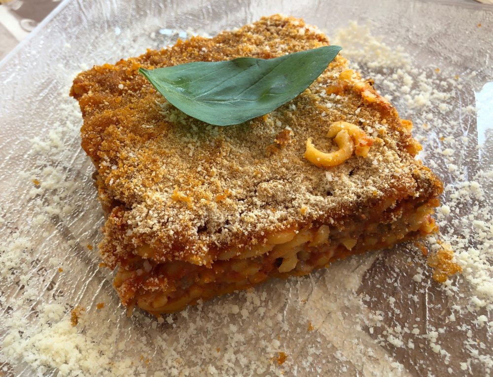 La Terrazza, anelletti al forno con ragu' alla siciliana