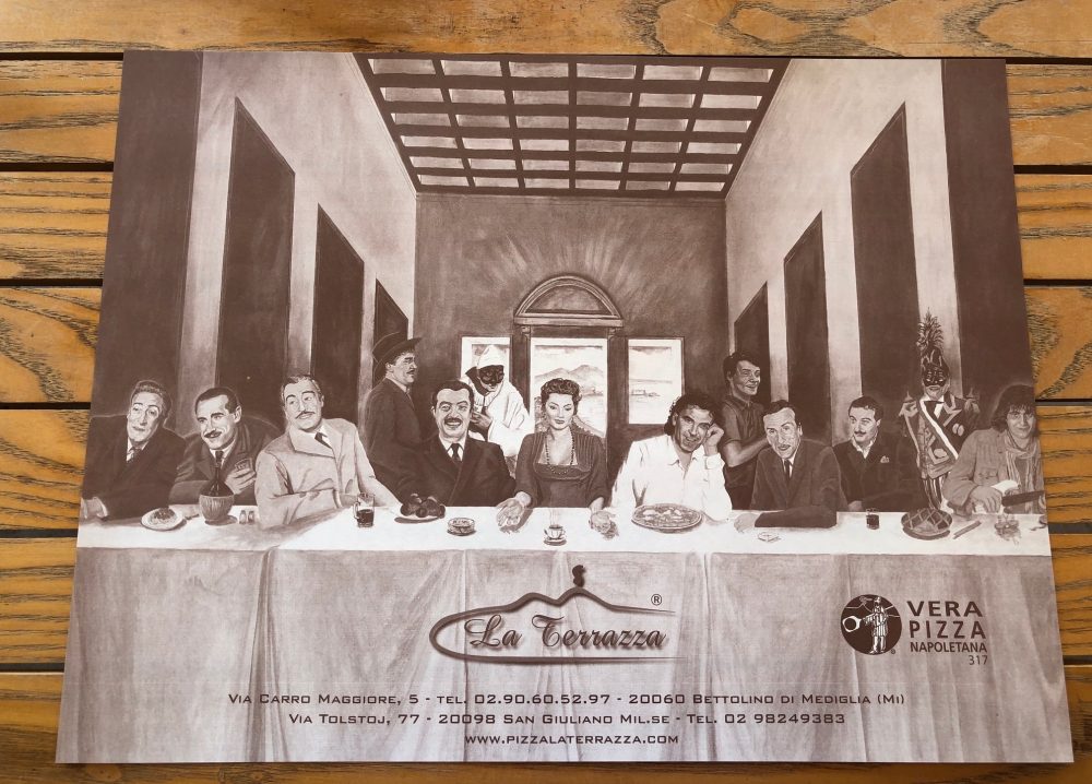 La Terrazza, tovagliette