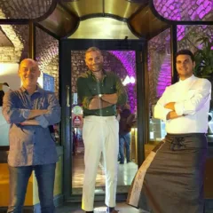 Marco Ferrara, Dimitri Guerriero e lo chef Stefano Parrella