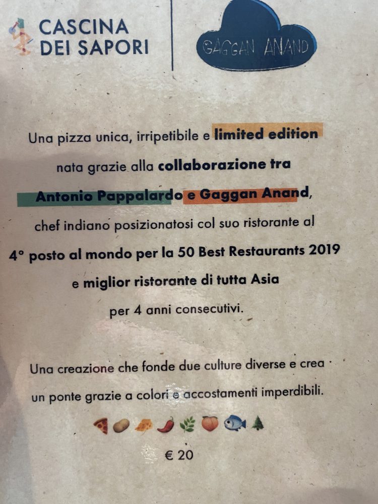 Pizza di Gaggan - annuncio