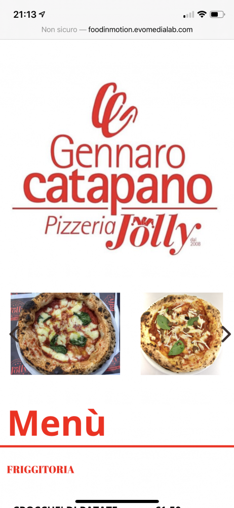 Pizzeria Jolly - menu' digitale