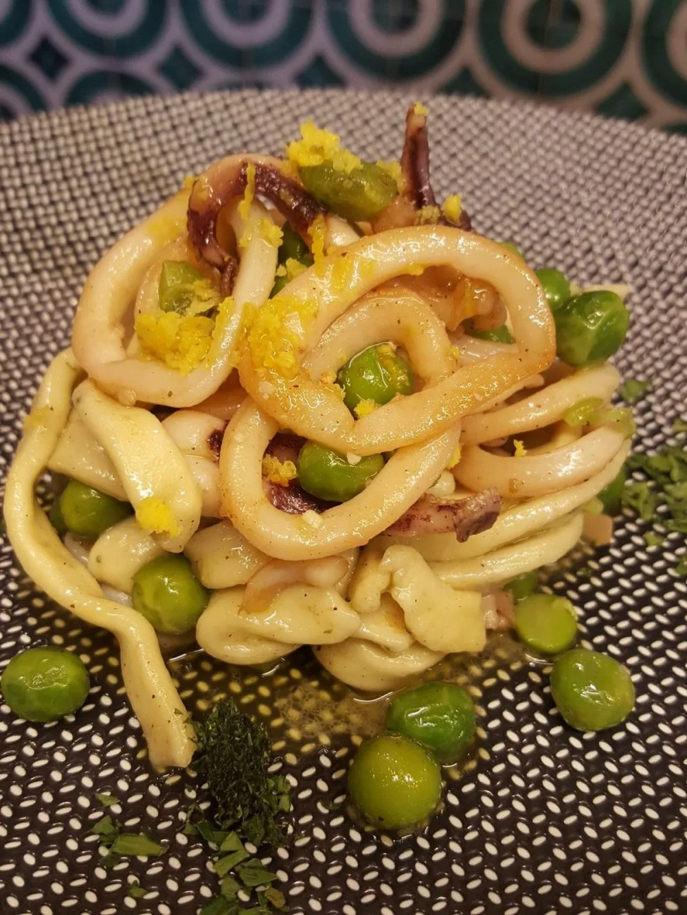 scialatielli con i piselli