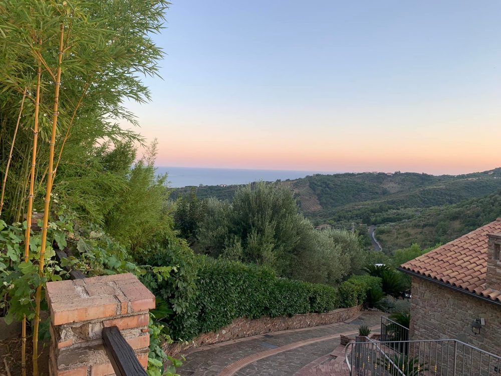 Le tre sorelle a Casal Velino, panorama dalla locanda