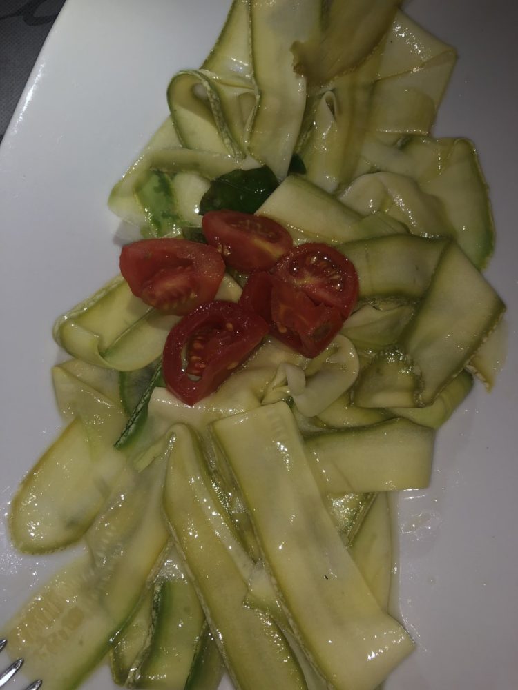 Barbatella - carpaccio di zucchine