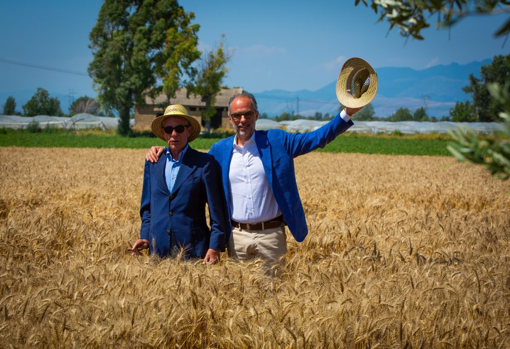 Carmine e Antimo Caputo nel campo di Frignano