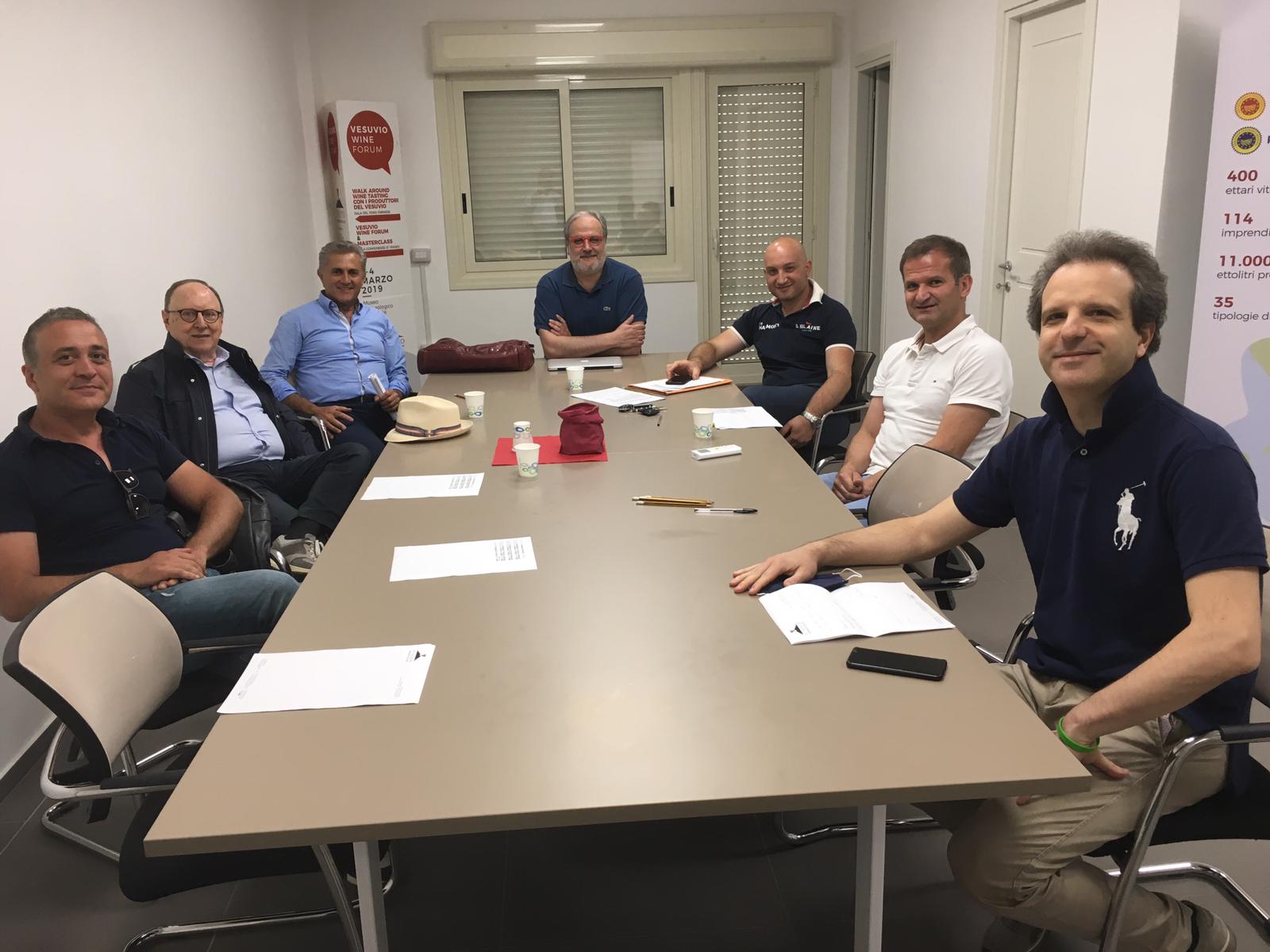 I rappresentanti dei cinque Consorzi campani