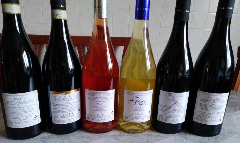 Contrpetichette vini di Paolo Calì