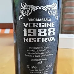 De Bartoli Marsala Vergine Riserva 1988