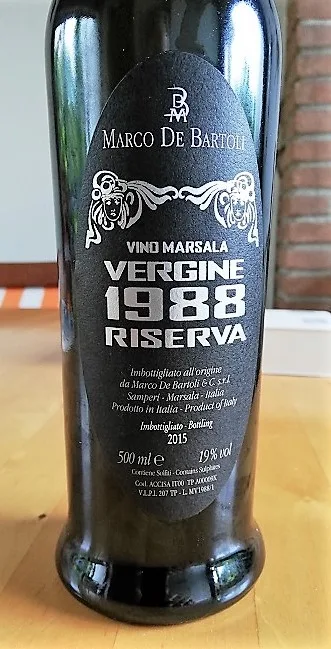 De Bartoli Marsala Vergine Riserva 1988
