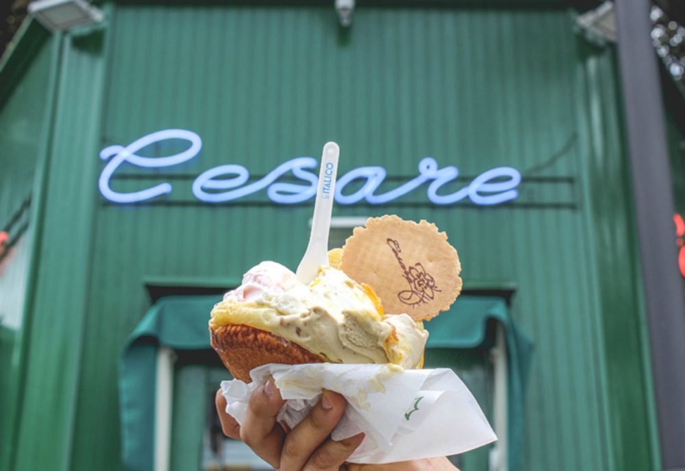 Gelateria Cesare- Brioche con gelato