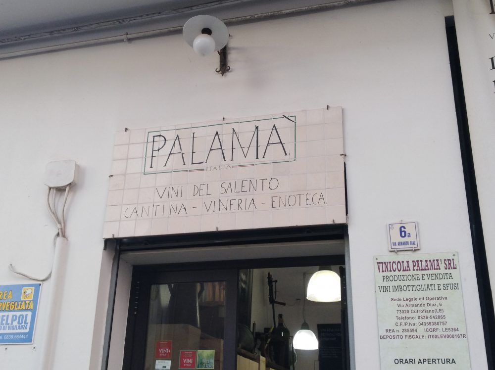 Ingresso cantina Palama'