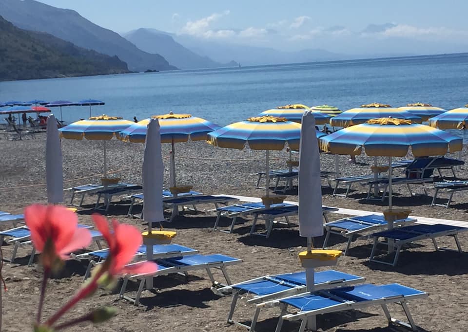 Lido Delphinus, uno scorcio della spiaggia attrezzata