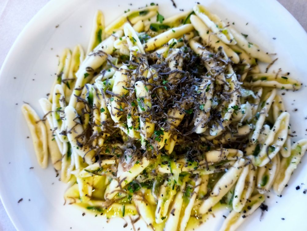 Trattoria da Michele - i Cavatelli con Zucchine, Guanciale e Tartufo fresco