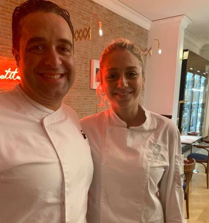 Francesco De Simome con la pasticciera Dalila Perrone