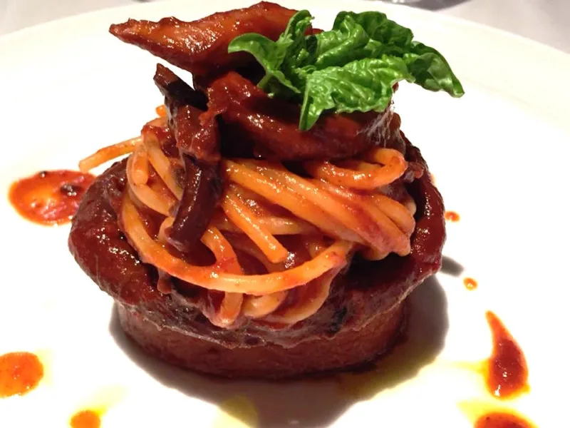 Le Tre Arcate, spaghetti al ragù di totano