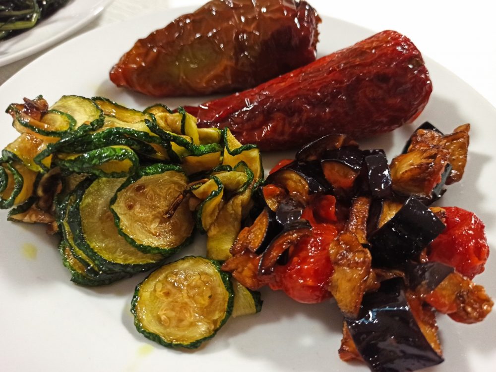 Da Gianni - Peperono 'mbuttunati, Zucchine alla scapece e Melanzane a funghetto