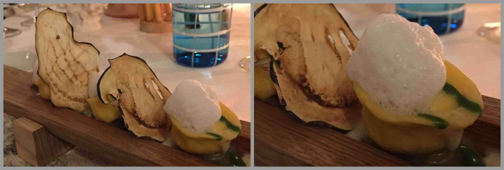 Ristorante Belvedere hotel Caruso, tortelli di patate con melanzane e provola