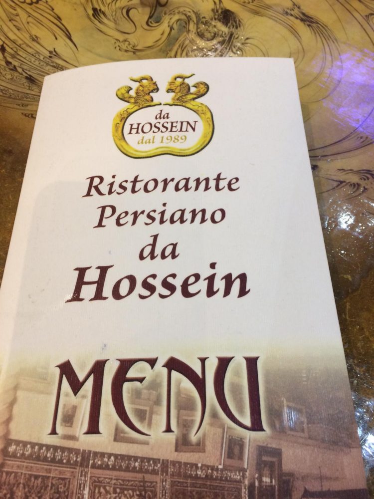 Da Hossein, menu'