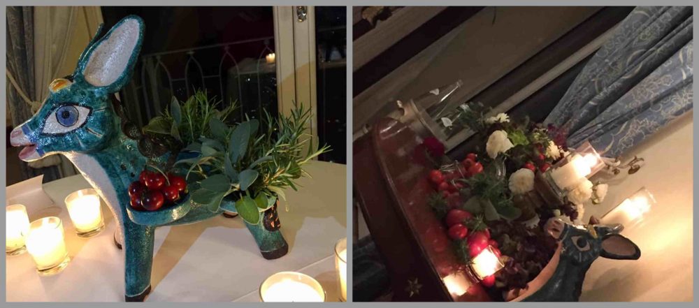 Ristorante Belvedere hotel Caruso, particolare della tavola e della sala