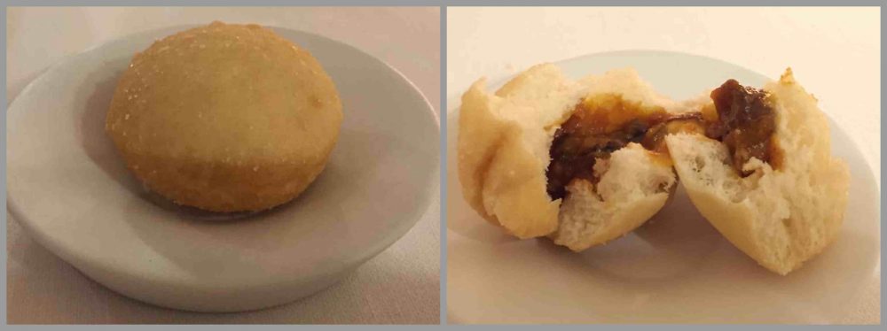 Ristorante Belvedere hotel Caruso, panzarotto con ragu' di sconcigli