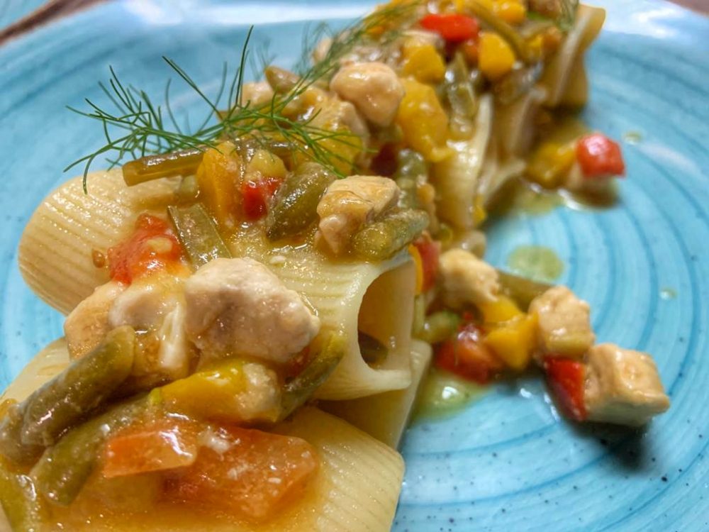 Da Carmelo, paccheri con ricciola