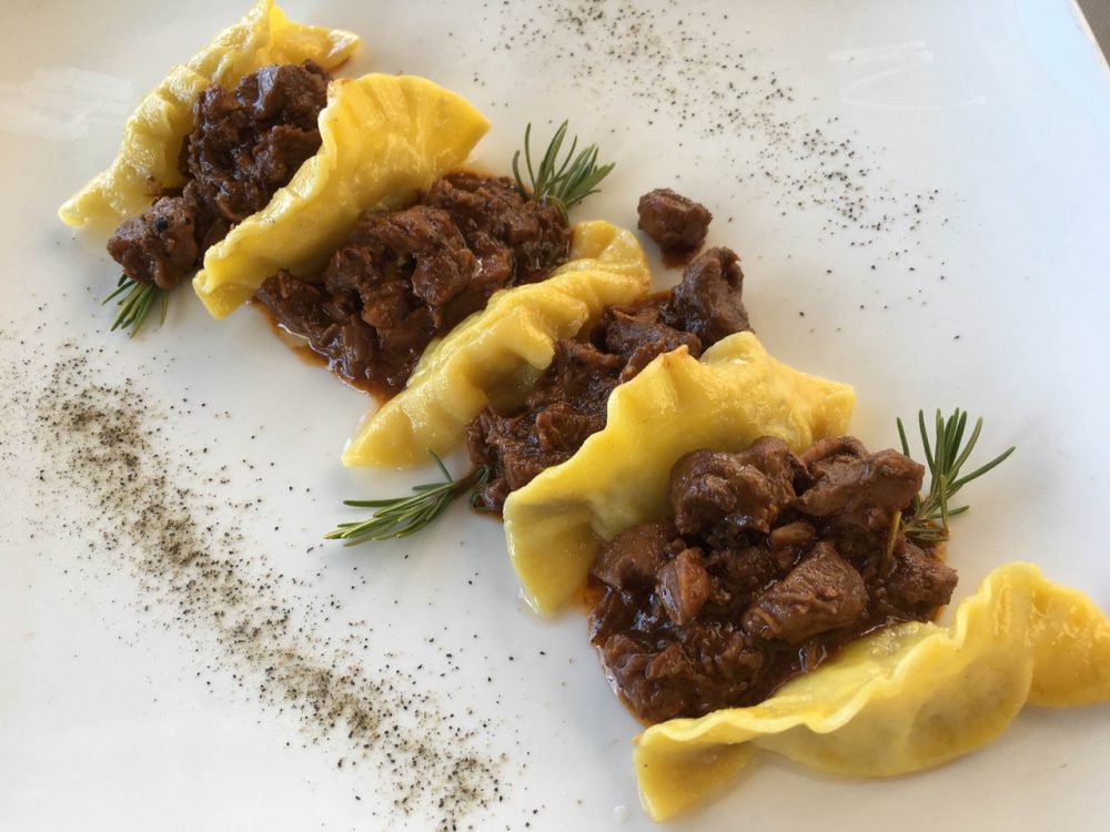 La Cantina del Pinzagrilli - Tortelli di patate al peposo di mucco pisano