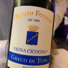 Vigna Cicogna 2019 Benito Ferrara