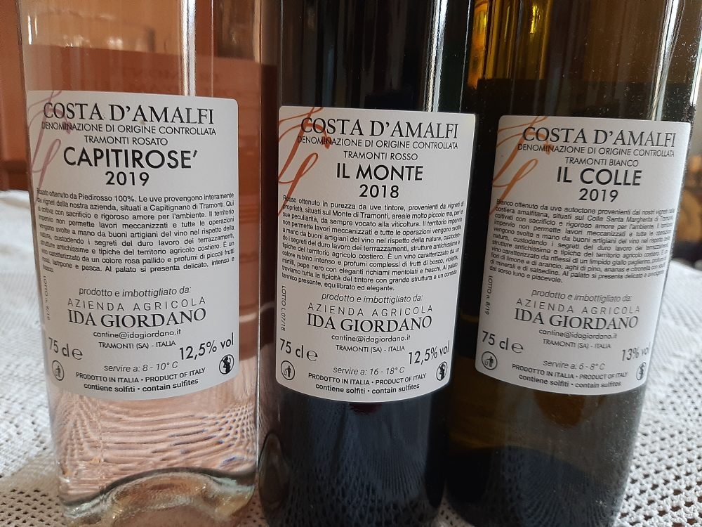 Controetichette vini Cantine Ida Giordano