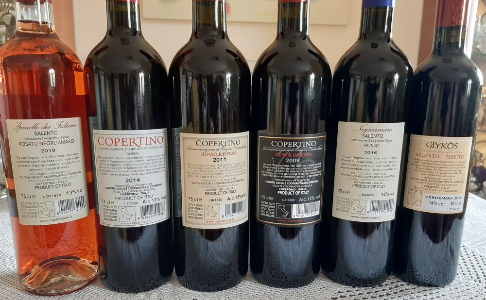 Controetichette vini Cupertinum