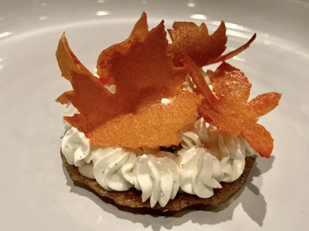 George Restaurant Napoli, mosto cotto e cremoso di castagne