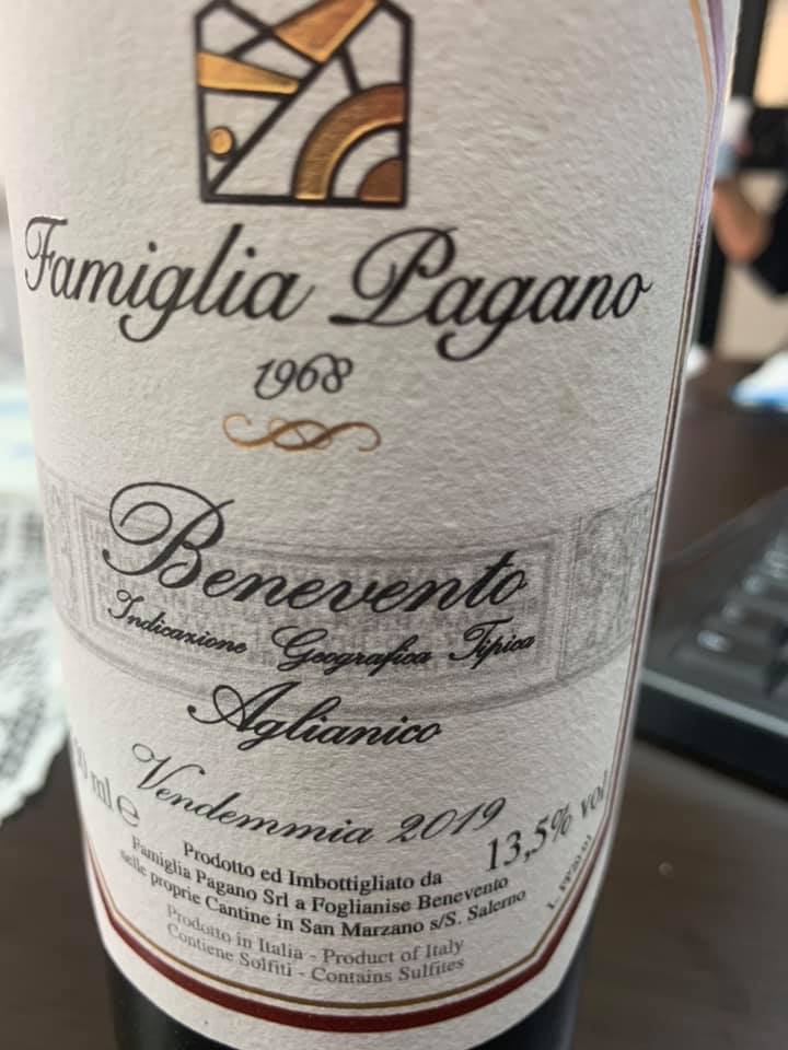 Aglianico Beneventano 2019 igp