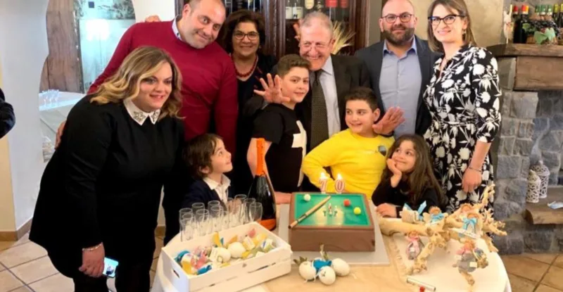 Giuseppe Cianciulli con la famiglia