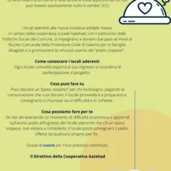 Iniziativa di beneficenza a Salerno - locandina