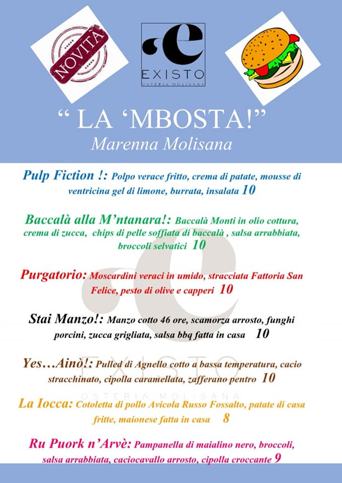 Menu' Mbosta