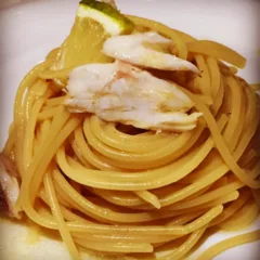 Spaghettini al limone con dentice