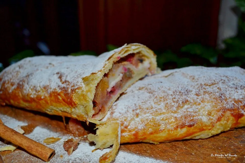 Rotolo di mele e noci