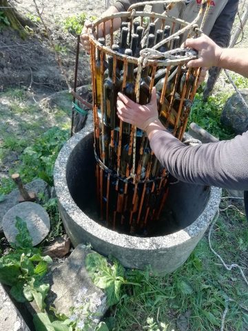 La fine dell'affinamento in acqua