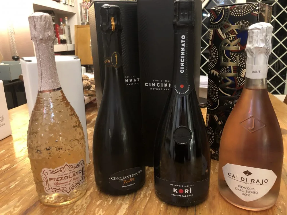 Pizzolato Spumante Rose' Violette- Cinquantenario Janari, Cincinnato Kori, Ca' Di Rajo Prosecco Rose'