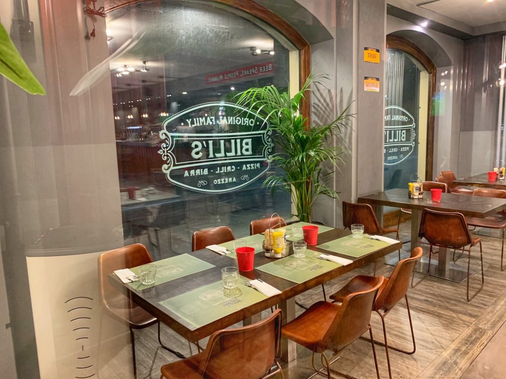 Gli interni del Billi’s