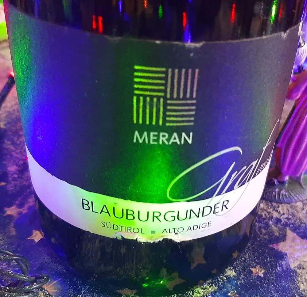 Blauburgunder Pinot Nero Sud Tirolo Alto Adige Doc 2012 Meran
