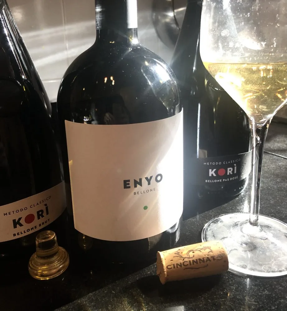 Cincinnato Enyo Lazio IGT Bellone -Metodo Classico Kori' Bellone Brut e Metodo Classico Kori' Bellone pas Dose'