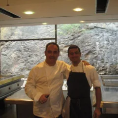 Luca Lacalamita con Ferran Adria' a El Bulli
