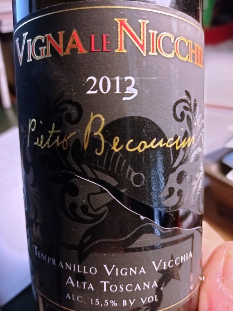 Vigna le Nicchie 2013 Tempranillo Toscana igt Beconcini